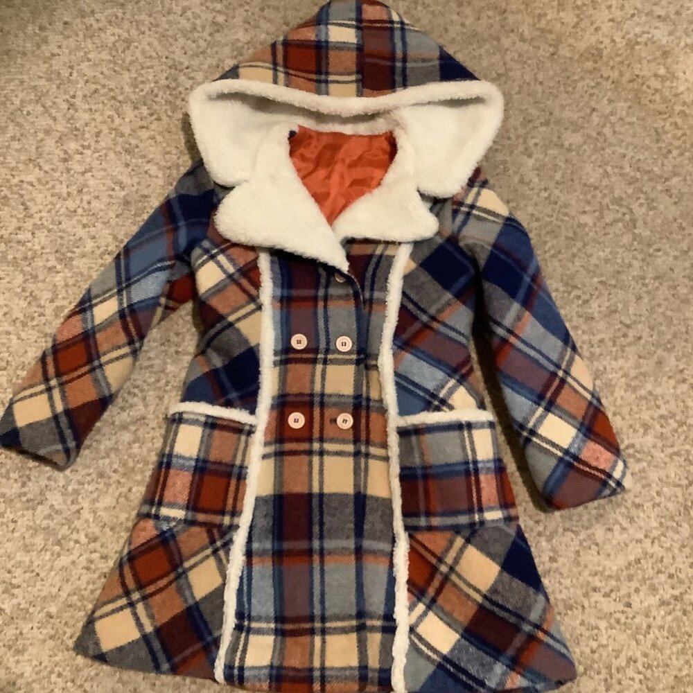 Vintage 70s Montgomery Ward Plaid double breasted Juniors Jacket